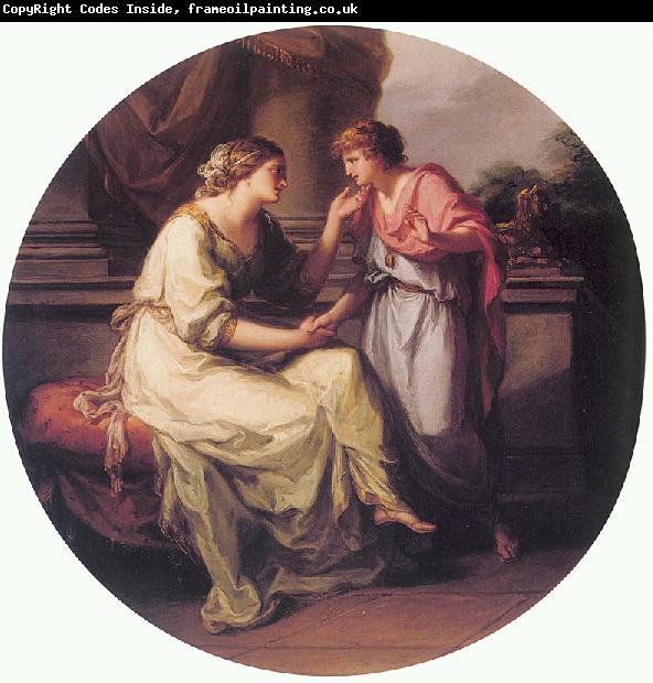 Angelica Kauffmann Papirius Pratextatus Entreated by his Mother to Disclose the Secrets of the Deliberations of the Rom